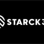 Starck 3D-Logo mit stilisiertem Design, kreisförmigem Emblem und fettgedrucktem Text. Starck 3D-Logo mit stilisiertem Design, kreisförmigem Emblem und fettgedrucktem Text.